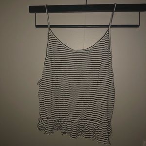 Striped crop tank
